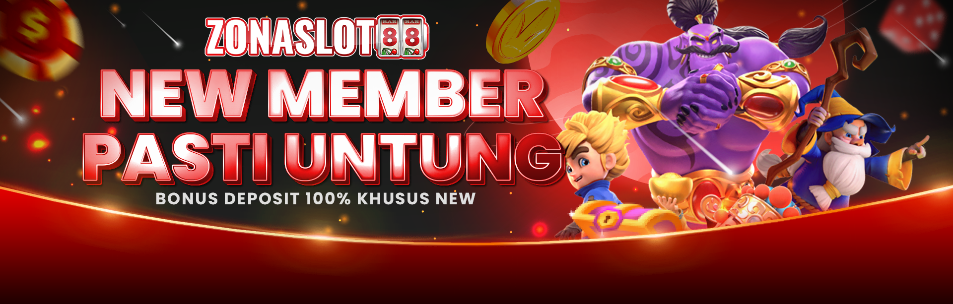 BONUS NEW MEMBER SLOTS 100%