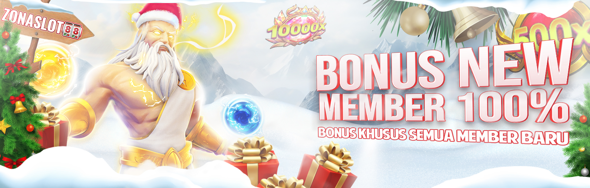 BONUS NEW MEMBER SLOTS 100%